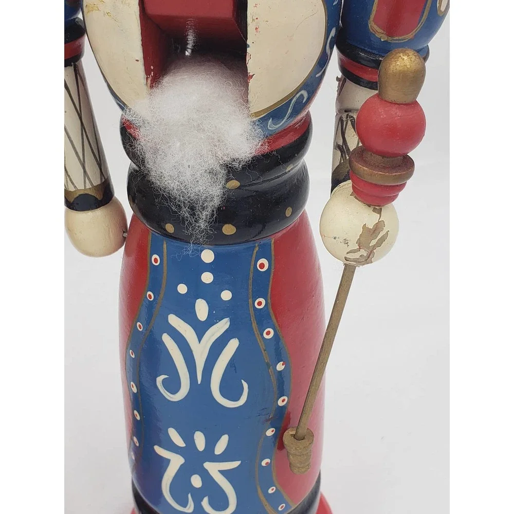 Vintage Nutcracker Set of 3 Made in China King Nutcracker, Female Queen, Drummer